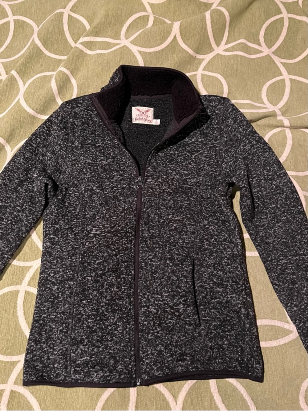 Women’s Zip Up Fleece Sweater Size S